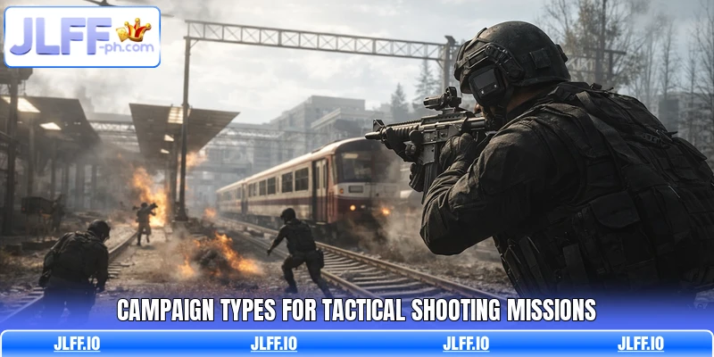 Campaign types for tactical shooting missions