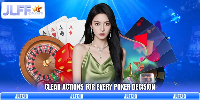 Clear actions for every poker decision