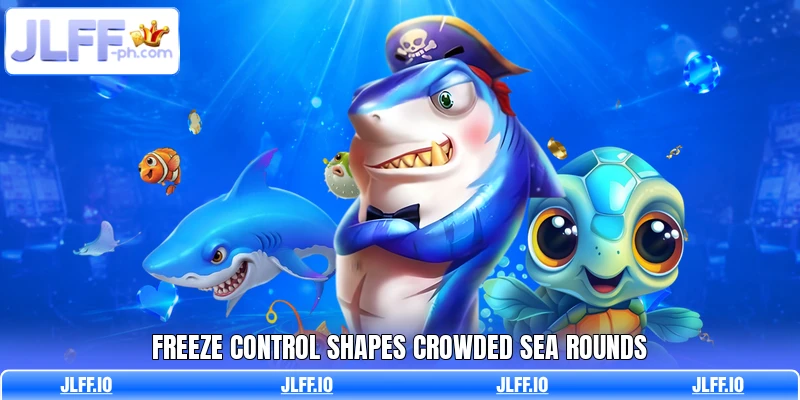 Freeze control shapes crowded sea rounds