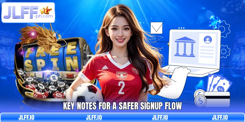 Key notes for a safer signup flow