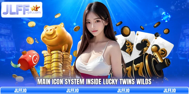 Main icon system inside Lucky Twins Wilds