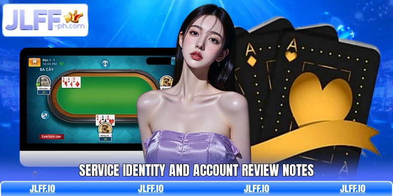 Service identity and account review notes Service identity and account review notes