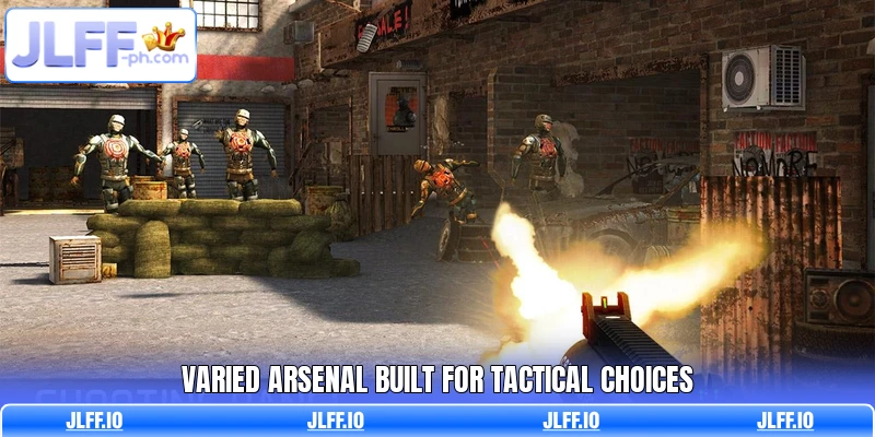 Varied arsenal built for tactical choices